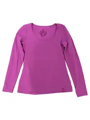Vorschaubild 2 von EDC Damen Langarmshirt Pink Gr. 36/S Basic Casual Oberteil Baumwolle