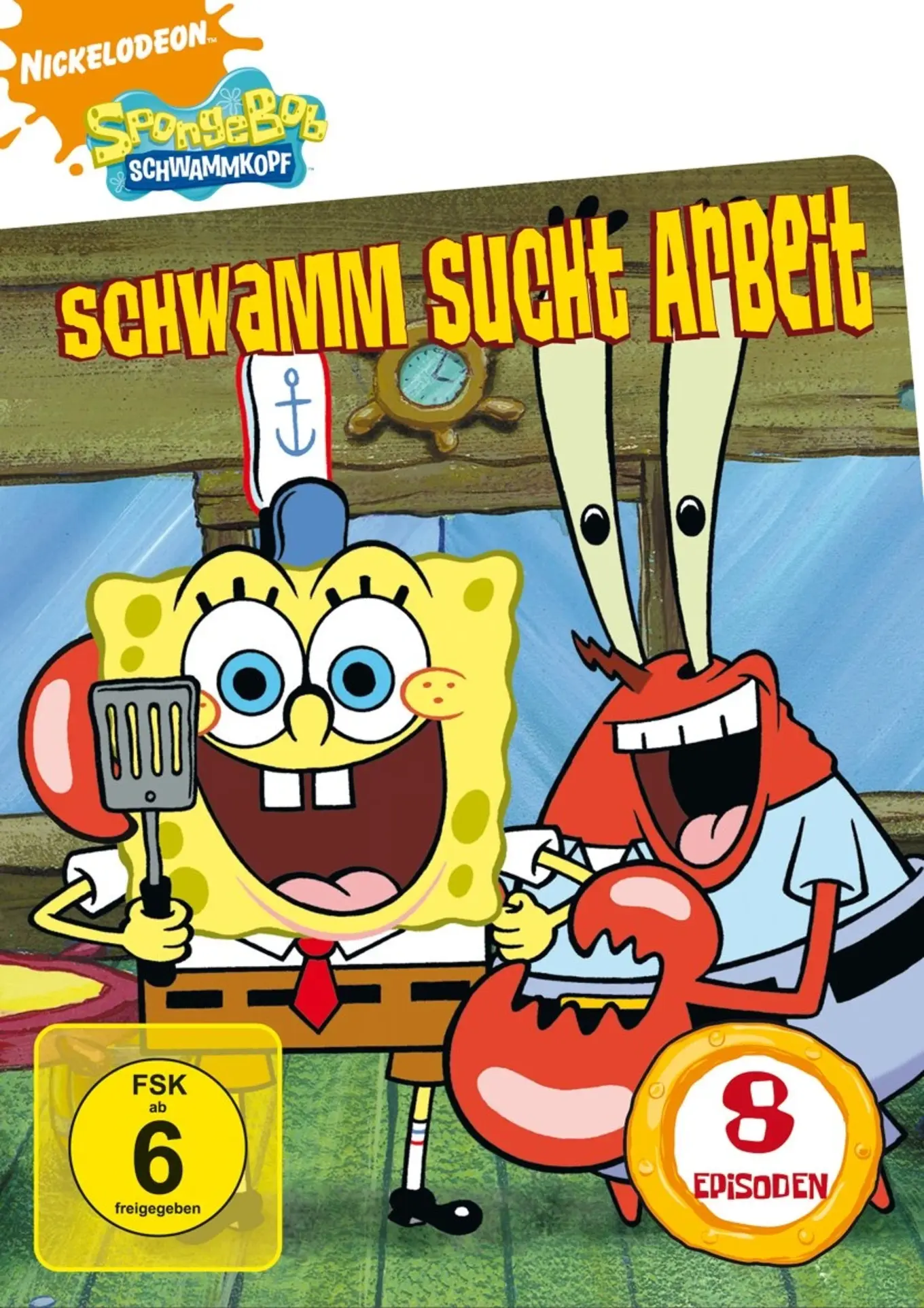SpongeBob Schwammkopf DVD Schwamm sucht Arbeit 8 Episoden Deutsch Englisch