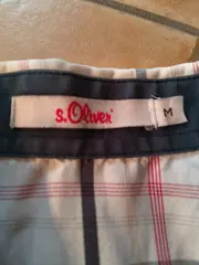 Vorschaubild 3 von Herren Freizeithemd Kurzarm Gr. M kariert weiß blau rot