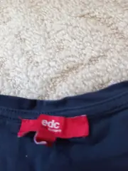 Vorschaubild 7 von EDC Damen T-Shirt Gr. 40/L Blau Casual Print Herz