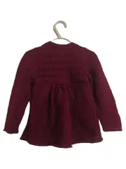 Vorschaubild 2 von L.O.G.G. Strickjacke Mädchen Gr. 86 Rot Baumwolle Langarm