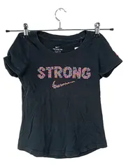 Vorschaubild 1 von Mädchen T-Shirt STRONG Schwarz Gr. 128-137 Sportlich Kurzarm