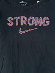 Vorschaubild 2 von Mädchen T-Shirt STRONG Schwarz Gr. 128-137 Sportlich Kurzarm