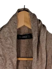 Vorschaubild 3 von Strickjacke Cardigan Damen Langarm Beige Meliert Gr. S