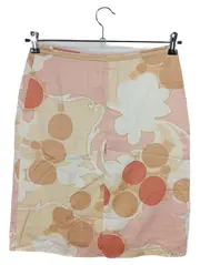 Vorschaubild 1 von Damen Rock Gr. 38 Rosa Blumenmuster Midirock