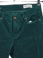 Vorschaubild 2 von Cordhose Damen Gr. 32 Grün Casual Hose