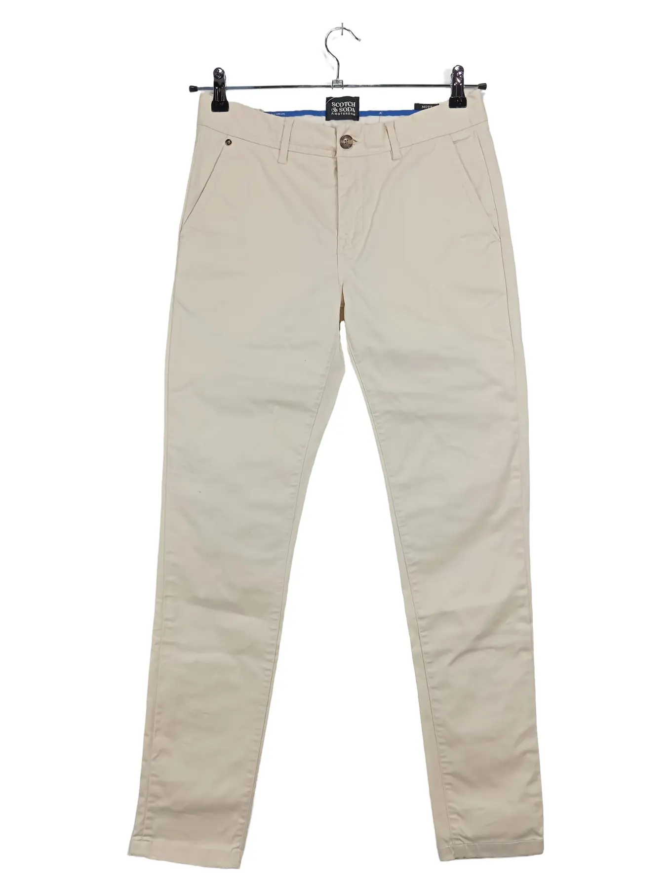 SCOTCH & SODA Herren Chino Hose W28/44 Beige Casual Baumwolle