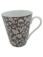 Vorschaubild 1 von TCM Porzellan Tasse Braun Blumenmuster 300ml Spülmaschinenfest