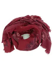 Vorschaubild 1 von Damen Schal Rot Grafisch Casual Polyacryl 120x140 cm