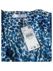 Vorschaubild 6 von Freizeitkleid Blumenmuster Raffungen Rüschen Blau Gr. 36/S