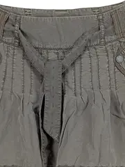 Vorschaubild 2 von Rock mit Bindegürtel Cargo Shorts Damen Grau 38 Lyocell