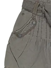 Vorschaubild 3 von Rock mit Bindegürtel Cargo Shorts Damen Grau 38 Lyocell