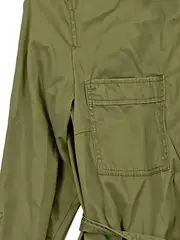 Vorschaubild 3 von Damen Blusenkleid Hemdblusenkleid Gr. 34 Oliv Casual Baumwolle