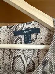 Vorschaubild 3 von Damen Freizeitkleid Gr. 40 Beige Schlangenmuster Casual