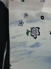 Vorschaubild 2 von Damen Langarmshirt Gr. 32/XXS Mehrfarbig Blumenmuster Casual