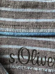 Vorschaubild 6 von Herren Kurzarm Freizeithemd Gestreift Leinen-Mix Gr. 40