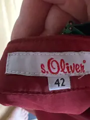 Vorschaubild 5 von Damen Wickelrock Gr. 42 Rot Business Baumwolle