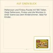 Vorschaubild 2 von Puzzle Pettersson und Findus 100 Teile Kinderpuzzle 36x24cm NEU
