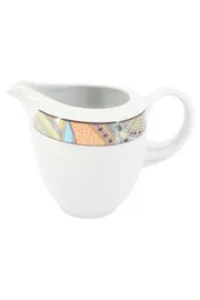 Vorschaubild 1 von Milchkännchen Modern Weiß Porzellan Abstrakt Bunt