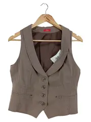 Vorschaubild 1 von Damen Anzugweste Gr. 38/M Braun Gestreift Business Weste