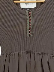 Vorschaubild 3 von Freizeitkleid Mädchen Gr. 164 Braun Casual Rippstrick