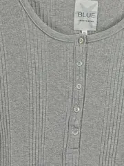 Vorschaubild 2 von Damen Sport Shirt Grau XL Langarm Rippstrick