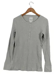 Vorschaubild 1 von Damen Sport Shirt Grau XL Langarm Rippstrick