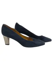 Vorschaubild 1 von Damen Pumps Gr. 38 Blau Elegant Wildleder Optik