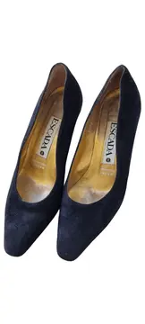 Vorschaubild 2 von Damen Pumps Gr. 38 Blau Elegant Wildleder Optik