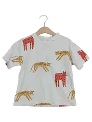 Vorschaubild 2 von Kinder T-Shirt Tiger Muster Gr. 104 Weiß Kurzarm