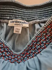 Vorschaubild 5 von Mädchen A-Linienrock Gr. 110 Blau Baumwolle Blumenmuster Casual