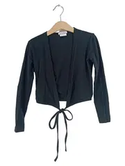 Vorschaubild 1 von Kinder Ballett Wickeljacke Gr. 122 Schwarz Langarm