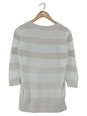 Vorschaubild 2 von Damen Pullover Gr. 34/XS Beige Gestreift Casual
