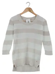 Vorschaubild 1 von Damen Pullover Gr. 34/XS Beige Gestreift Casual
