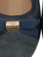 Vorschaubild 3 von Amy Ballerinas Damen Gr. 36 Blau Wildleder Schleife
