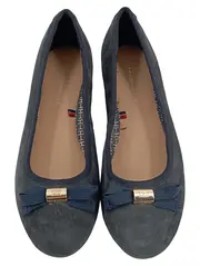Vorschaubild 1 von Amy Ballerinas Damen Gr. 36 Blau Wildleder Schleife