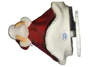 Vorschaubild 4 von Engel Kerzenhalter Figur Weihnachten Rot Keramik Sternenmuster