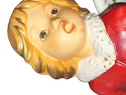 Vorschaubild 2 von Engel Kerzenhalter Figur Weihnachten Rot Keramik Sternenmuster