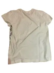 Vorschaubild 6 von Damen T-Shirt Gr. 38 Kurzarm Grafik Print Weiß Casual Baumwolle