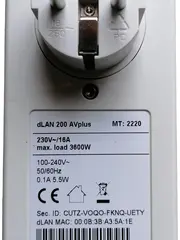 Vorschaubild 3 von dLAN 200 AVplus Powerline Netzwerk Adapter weiß gebraucht