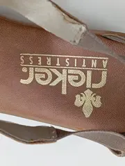 Vorschaubild 3 von Sandaletten Damen Gr. 37 Grau Casual Modisch Strass Cut-Outs