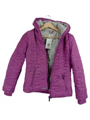 Vorschaubild 1 von Steppjacke Kinder Mädchen Gr. 152 Lila Kapuze gefüttert