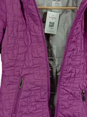 Vorschaubild 4 von Steppjacke Kinder Mädchen Gr. 152 Lila Kapuze gefüttert