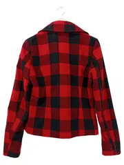 Vorschaubild 2 von Damen Outdoorjacke Holzfällerjacke Kariert Rot Schwarz Gr. M
