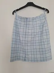 Vorschaubild 2 von HIRSCH Damen A-Linienrock Gr. 40 Kariert Casual Mehrfarbig