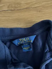 Vorschaubild 5 von Kinder Poloshirt Gr. 98 Blau Uni Logo Preppy Freizeit