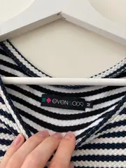 Vorschaubild 4 von Even & Odd Damen Freizeitkleid gestreift Gr. 38/M Blau Casual