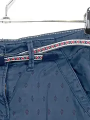 Vorschaubild 2 von Bleistiftrock Damen Blau Gr. 34 Grafik Muster Freizeit Baumwolle