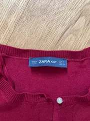 Vorschaubild 6 von Damen Strickjacke Rot Gr. 40 Basic
