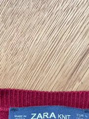 Vorschaubild 7 von Damen Strickjacke Rot Gr. 40 Basic